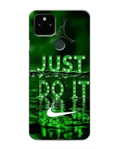 Чехол для Google Pixel 5a 5G с картинкой «Зеленый неоновый Nike»