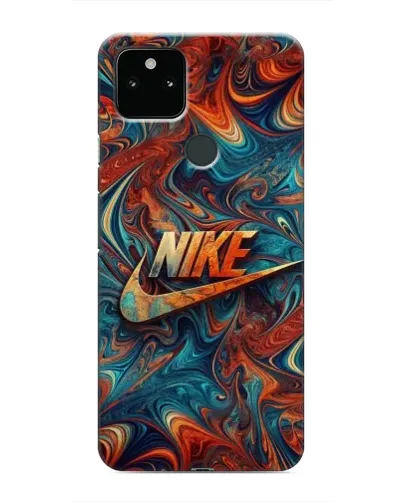 Чехол для Google Pixel 5a 5G с картинкой «Nike в абстракции»