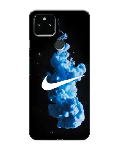 Чехол для Google Pixel 5a 5G с картинкой «Nike и синий дым»