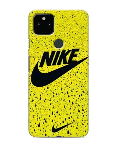 Чехол для Google Pixel 5a 5G с картинкой «Желтый текстурный Nike»