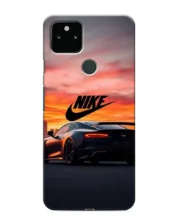 Чехол для Google Pixel 5a 5G с картинкой «Nike и суперкар»