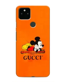 Чехол для Google Pixel 5a 5G с картинкой «Микки Маус Gucci — оранж»