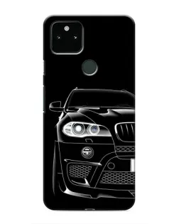 Чехол для Google Pixel 5a 5G с картинкой «Темный силуэт BMW»