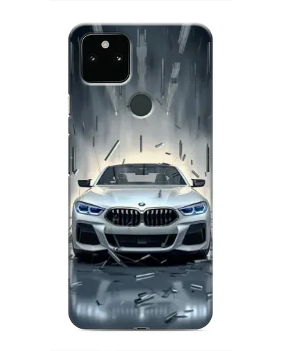 Чехол для Google Pixel 5a 5G с картинкой «BMW в свете фар»