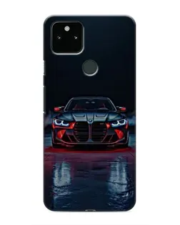 Чехол для Google Pixel 5a 5G с картинкой «BMW на мокрой дороге»