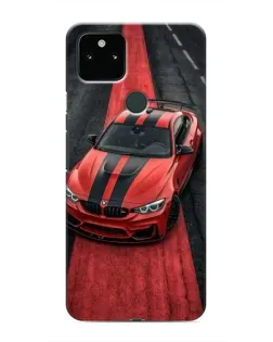 Чехол для Google Pixel 5a 5G с картинкой «BMW на красной дорожке»