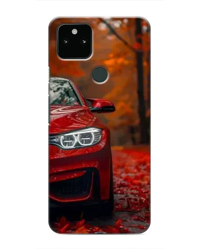 Чехол для Google Pixel 5a 5G с картинкой «Осенняя BMW M4»
