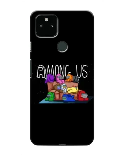Чехол для Google Pixel 5a 5G с картинкой «Логотип Among Us»