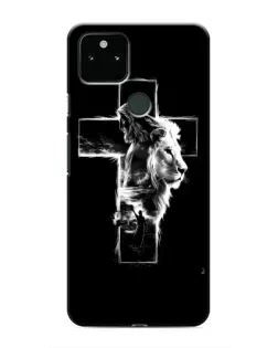 Чехол для Google Pixel 5a 5G с картинкой «Сияющий крест Jesus»