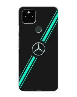 Чехол для Google Pixel 5a 5G с картинкой «Спортивные линии Mercedes»