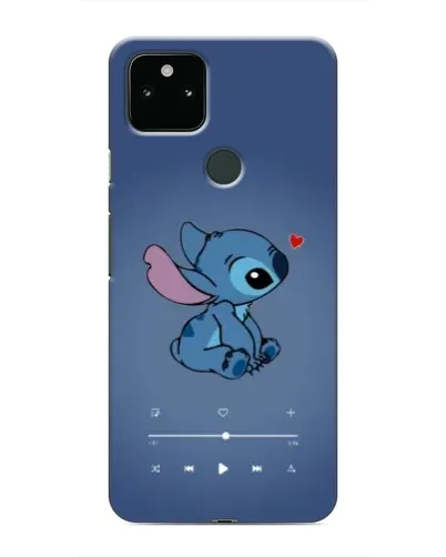 Чехол для Google Pixel 5a 5G с картинкой «Музыкальный Stitch»
