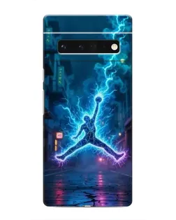 Чехол для Google Pixel 6 Pro с картинкой «Jordan Gold Jumpman»