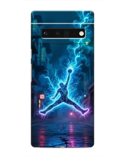 Чехол для Google Pixel 6 Pro с картинкой «Jordan Gold Jumpman»