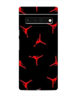 Чехол для Google Pixel 6 Pro с картинкой «Jordan Red Pattern»