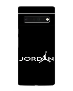 Чехол для Google Pixel 6 Pro с картинкой «Jordan White Logo»