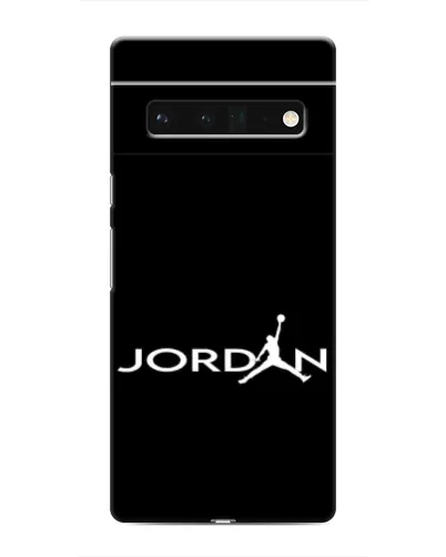 Чехол для Google Pixel 6 Pro с картинкой «Jordan White Logo»