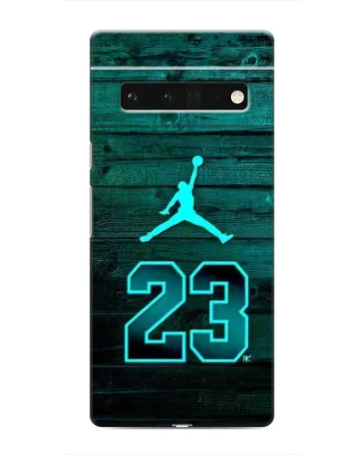 Чехол для Google Pixel 6 Pro с картинкой «Jordan Cyan 23»
