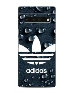 Чехол для Google Pixel 6 Pro с картинкой «Adidas Trefoil Blue»