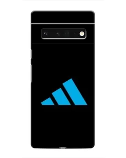 Чехол для Google Pixel 6 Pro с картинкой «Adidas Cyan Logo»