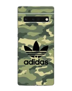 Чехол для Google Pixel 6 Pro с картинкой «Милитари стиль Adidas»