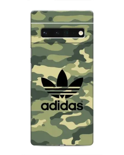 Чехол для Google Pixel 6 Pro с картинкой «Милитари стиль Adidas»