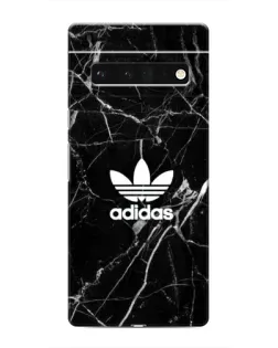 Чехол для Google Pixel 6 Pro с картинкой «Белый мрамор Adidas»