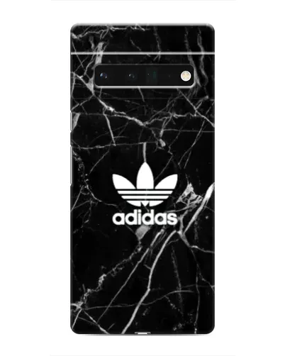 Чехол для Google Pixel 6 Pro с картинкой «Белый мрамор Adidas»