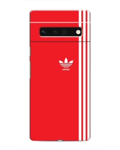 Чехол для Google Pixel 6 Pro с картинкой «Красный минимализм Adidas»