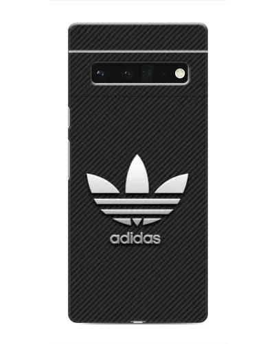 Чехол для Google Pixel 6 Pro с картинкой «Adidas Карбоновая текстура»