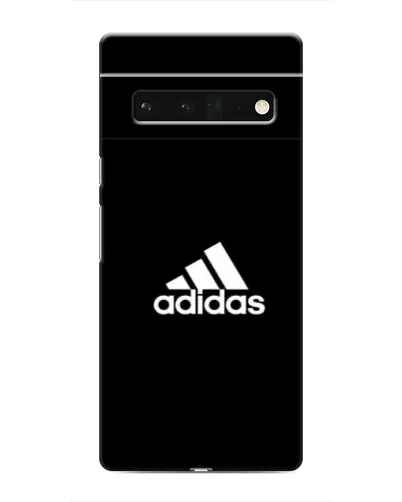 Чехол для Google Pixel 6 Pro с картинкой «Черная классика Adidas»