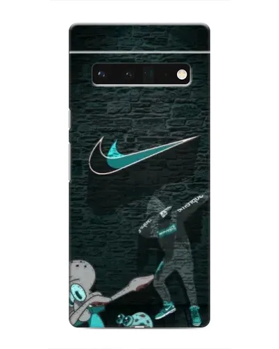 Чехол для Google Pixel 6 Pro с картинкой «Спортивный арт Nike»