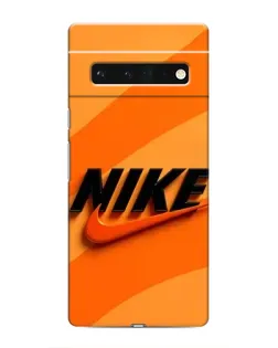 Чехол для Google Pixel 6 Pro с картинкой «Оранжевый драйв Nike»