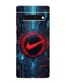 Чехол для Google Pixel 6 Pro с картинкой «Техногенный стиль Nike»