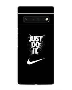Чехол для Google Pixel 6 Pro с картинкой «Текстовый принт Nike»
