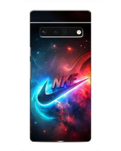 Чехол для Google Pixel 6 Pro с картинкой «Огненный логотип Nike»
