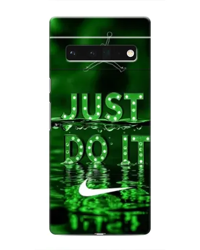 Чехол для Google Pixel 6 Pro с картинкой «Зеленый неоновый Nike»