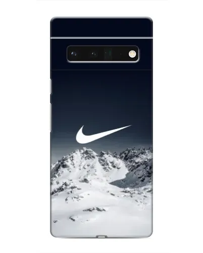 Чехол для Google Pixel 6 Pro с картинкой «Nike — зимние горы»