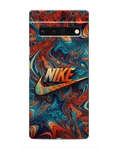 Чехол для Google Pixel 6 Pro с картинкой «Nike в абстракции»