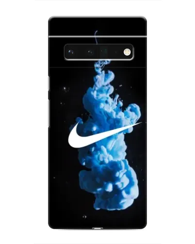Чехол для Google Pixel 6 Pro с картинкой «Nike и синий дым»