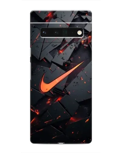 Чехол для Google Pixel 6 Pro с картинкой «Nike — эффект разломов»