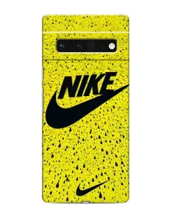 Чехол для Google Pixel 6 Pro с картинкой «Желтый текстурный Nike»