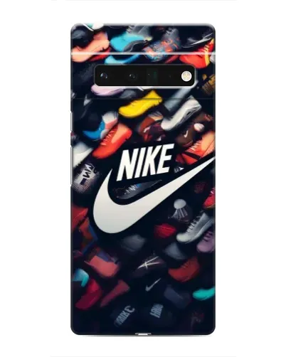 Чехол для Google Pixel 6 Pro с картинкой «Коллекция кроссовок Nike»