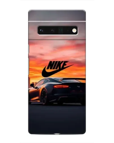 Чехол для Google Pixel 6 Pro с картинкой «Nike и суперкар»
