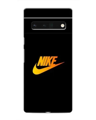 Чехол для Google Pixel 6 Pro с картинкой «Золотой логотип Nike»