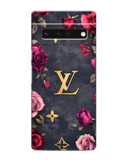 Чехол для Google Pixel 6 Pro с картинкой «Цветочный Louis Vuitton»