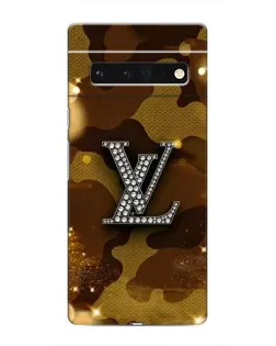 Чехол для Google Pixel 6 Pro с картинкой «Камуфляжный Louis Vuitton»