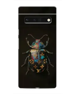 Чехол для Google Pixel 6 Pro с картинкой «LV — мраморный принт»