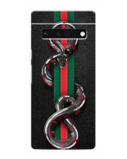 Чохол для Google Pixel 6 Pro з картинкою «Gucci — змія на смузі»