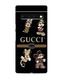 Чохол для Google Pixel 6 Pro з картинкою «Gucci — герої Disney та монограма»