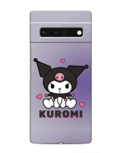 Чехол для Google Pixel 6 Pro с картинкой «Kuromi — фиолетовый арт»